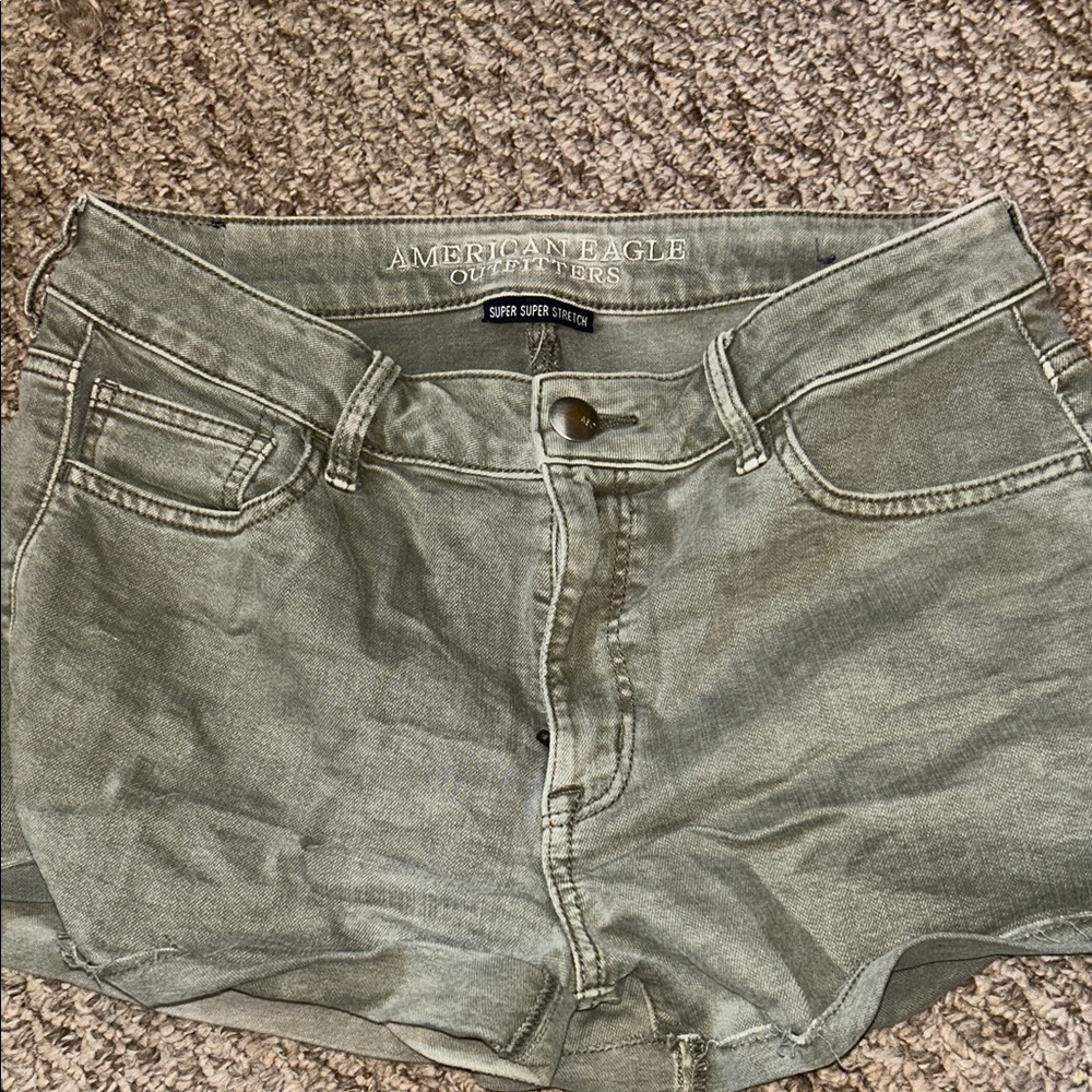 American Eagle Outfitters Olive Jean Shorts